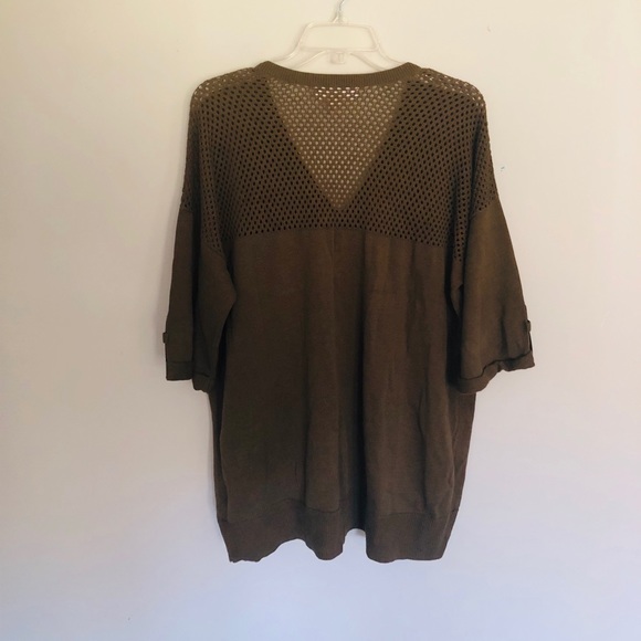 Olive Khaki Michael Kor Top - Picture 5 of 6
